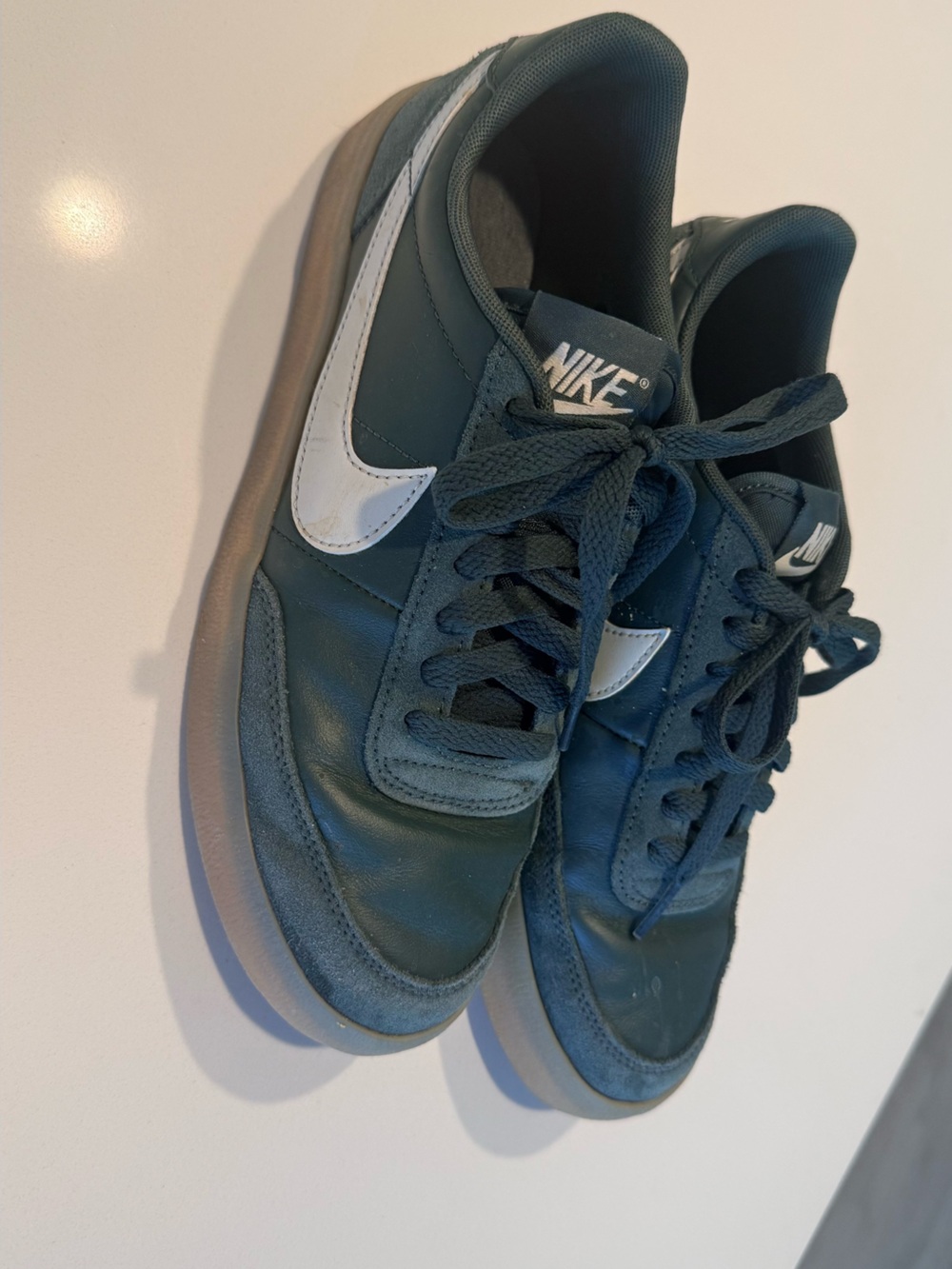 Nike Men's Casual Sneaker in Teal with White Swoosh